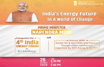 Prime Minister Modi's interaction with global Oil and Gas CEO's on 26 October 2020